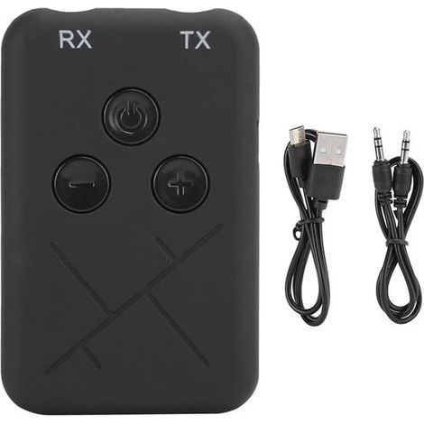 Adattatore audio Bluetooth 2 in 1 – Trasmettitore stereo wireless – Multipoint da 3,5 mm – per casa, impianto audio e streaming musicale in auto (1/5)