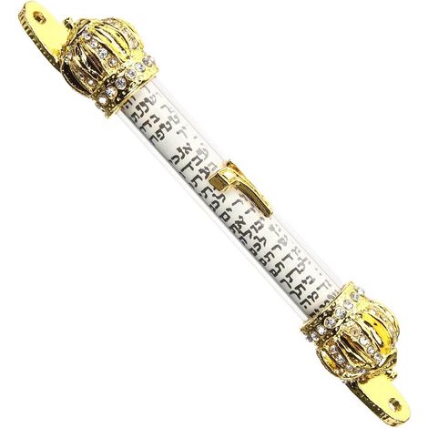 Jüdische Türrolle aus Metall mit Dekorativer Krone Filigranes Retro Design für Rechte Türseite al... (1/5)