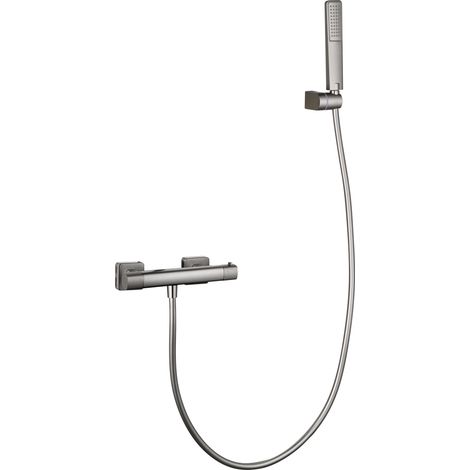 Kit ducha termostático Firenze níquel cepillado [ IMEX® ]