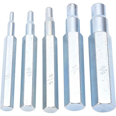 Kit de 5 poinçons à sertir CT-193 en acier allié, outil de sertissage 1/4 à 5/8 po pour cuivre et aluminium (1/5)