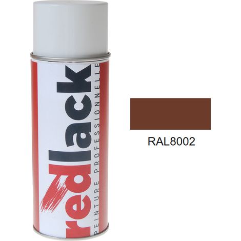Bomboletta di Vernice spray 400ml – RAL 8002 – Marrone sicurezza – satinata – multisupporto – Redlack
