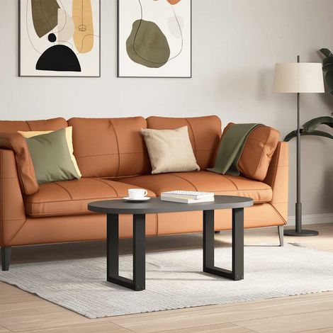 Maison Exclusive - Couchtischbeine U-Form 2 Stk. Schwarz 28x(42-4