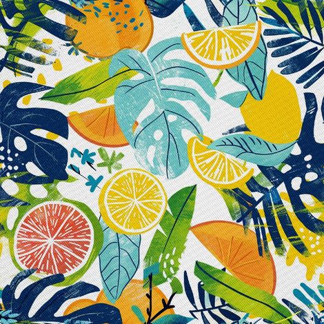 Tissus décoratifs d'extérieur Oxford - Motif Été  DX9039 (1/5)