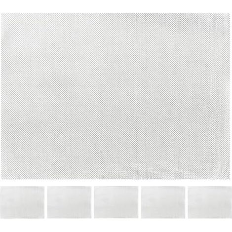 6 Pcs 5X15CM Stainless Steel Metal Grilles Car Bumper Repair Mesh Heavy Duty Reinforcement Mesh for Welding Plastic Repair Accessory (1/5)
