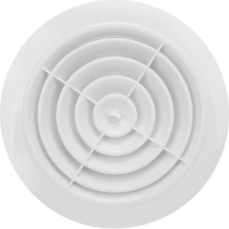 Grille de Ventilation ronde en plastique ABS, couvercle de Ventilation rond de 150mm, pour la maison, la salle de bains, la cuisine, le plafond mural du bureau (1/5)