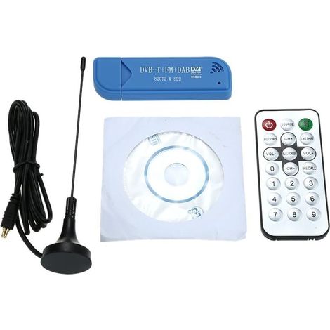 Sintonizzatore TV digitale USB 2.0 DVB-T DTS + DAB + FM HDTV Stick RTL2832U + R820T2 Compatibile con Windows 2000 / XP/Vista / Win7 (1/5)