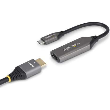 StarTech.com Adattatore USB-C a HDMI, 8K 60Hz / 4K 120Hz, Convertitore Video da USB4 a HDMI 2.1 con Cavo Integrato da 20 cm, Dongle USB Type-C a HDMI HDR10+ (1/4)