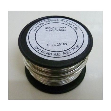 Estaño Soldar 99/105Mm-100Gr Carrete Estaño/Plata S M