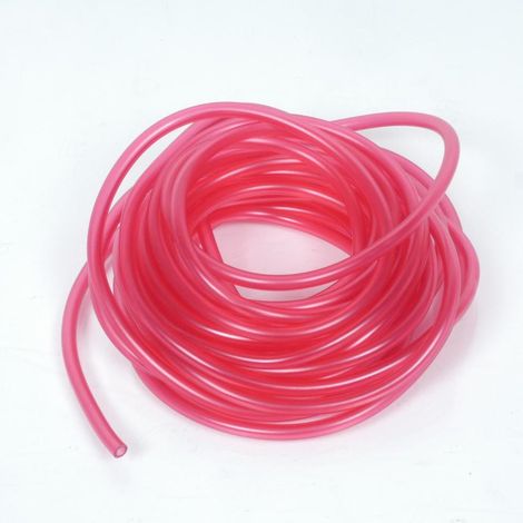10m Rolle flexibler Benzinschlauch rot transluzent Ø4.5x7.5mm für (1/2)