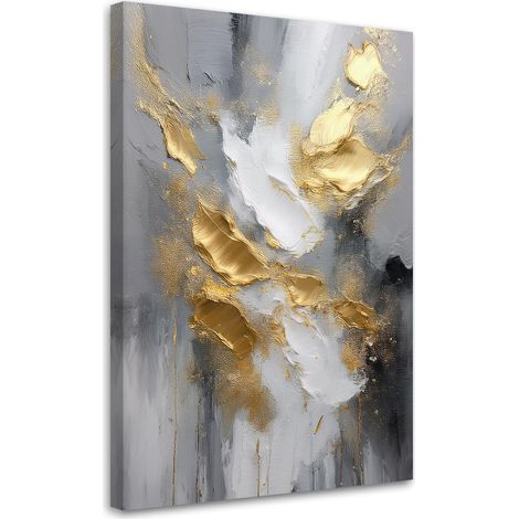 Tableau déco Marbre Glamour Texture Or 40x60