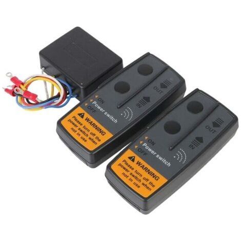 2.4G 12V 24V ContrôLeur de Commutateur Treuil éLectrique RéCupéRation TéLéCommande Sans Fil Universelle pour Remorque ATV Tout-Terrain 72W (1/4)