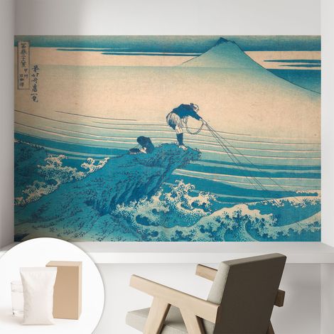 Papier peint intissé avec imprimé pour intérieur moderne application facile a motif - Colle incluse gratuite Scène marine 104x70 cm (1/5)