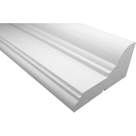 Fassade Gesims EPS PU stoßfest 135x260mm KC131 Restposten: 2 Meter / 1 Leiste