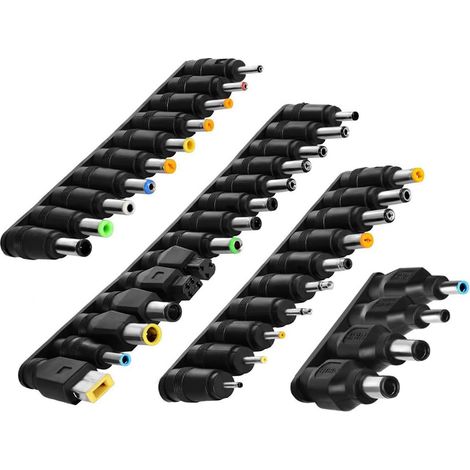 Adaptateur Dc Pour Ordinateur Portable - Kit De Connecteurs Universels 38 Pièces - Compatible Avec Ordinateurs Portables Et Transformateurs Externes - 1 Set (1/5)