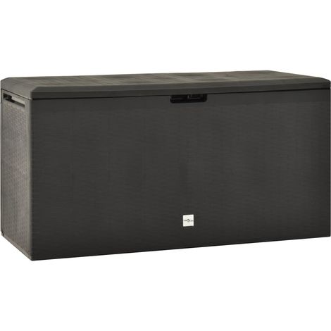 Caja de almacenaje para jardín gris antracita 114x47x60 cm vidaXL (1/5)
