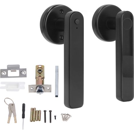 Verrou intelligent à empreinte digitale et code sans clé, poignée Bluetooth avec 2 clés pour maison, hôtel, bureau (1/5)