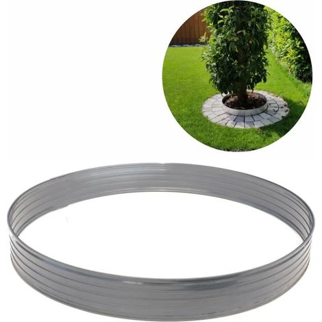 Anello in alluminio Altezza 100 mm Diametro 1.2 m  Bordure per aiuole  Aiuole giardino (1/5)
