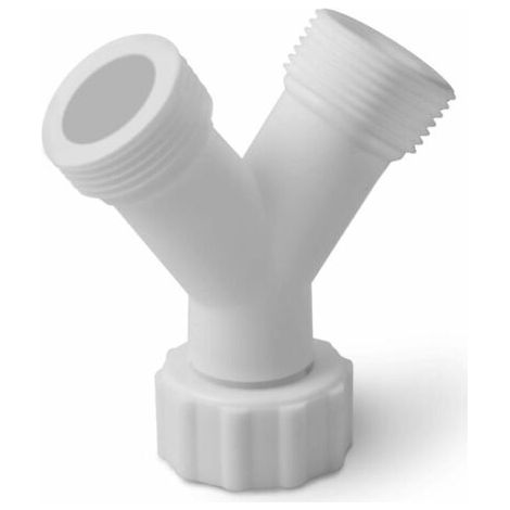 Raccord double Y - Répartiteur universel - 2 voies - Pour tuyau d'alimentation de machine à laver - lave-vaisselle—— (1/5)