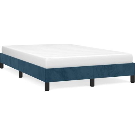 Maison Exclusive - Giroletto senza Materasso Blu Scuro 120x200 cm in Velluto (1/5)