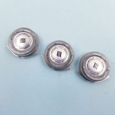Tete De Rasage Hq8 - Compatible Philips Norelco - Remplacement Pour Rasoir Electrique - Pack De 3 Unites (1/5)