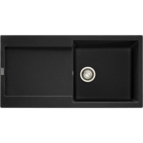 Franke Einbauspüle Maris MRG 611-97 Fragranit+ Onyx, Excenterbedienung (Druckknopf) (1/3)