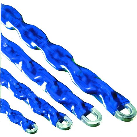 1PZ CATENA ANTIFURTO QUADRA RIVESTITA IN PLASTICA Ø mm. 6 - cm. 80