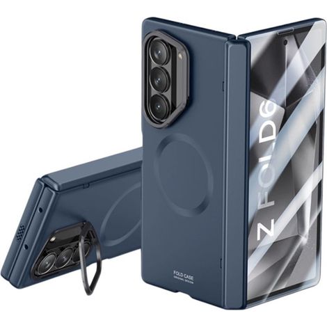 Funda para Samsung Galaxy Z Fold6 5G, con soporte, para MagSafe, azul (1/4)