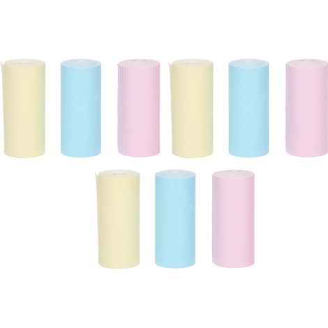 9 Rouleaux de Papier Adhésif Mini Colorés - Compact et Portable pour Étiquetage Maison, Bureau, DIY (1/5)