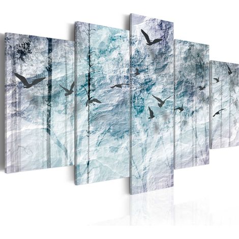 Quadro - Il bosco blu - 100x50 (1/4)