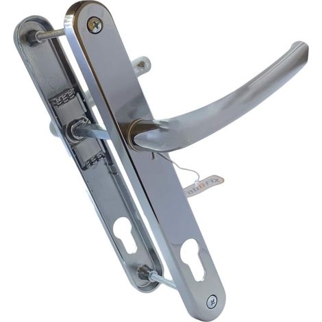 Poignées de porte en PVC chromé Hardex, 92 mm / 210 mm (1/4)