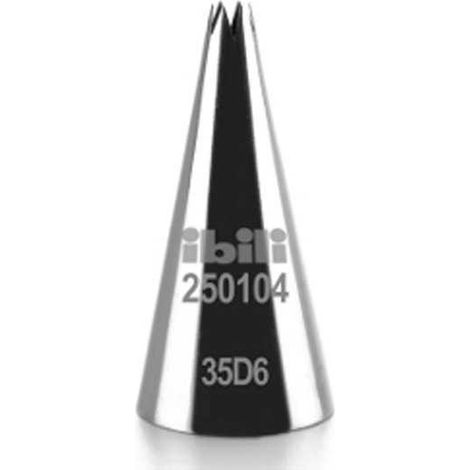 ibili Douille étoile ouverte argent 4 mm inox