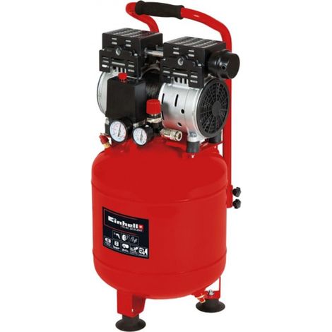 Compresor Einhell TE-AC 24 Silent 24L rojo y negro