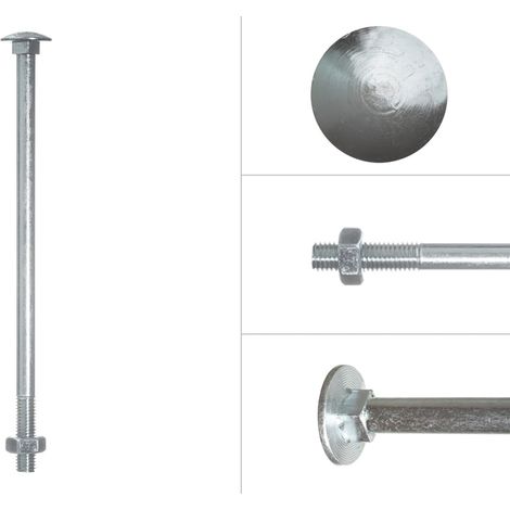 Schlossschrauben Verzinkt M10 x 200 mm - 25 Stück