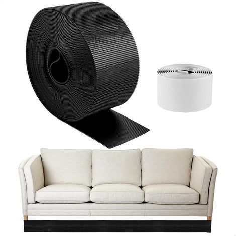 Bloqueur de Jouet Canapé, Blocage de Jouets pour Meubles 6mx5cm Bloqueurs de Canapé pour Jouets avec Ruban Adhésif pour Meubles Canapés Dessous de Lit Armoire Table, Noir, 1 Pièces (1/5)