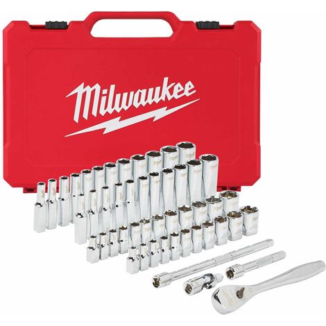 Milwaukee 1/4 Ratschen- und Steckschlüsseleinsatz Set 50-tlg. (1/5)