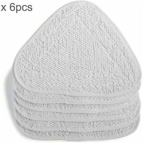 6X Housses de rechange pour Vileda Steam Steam Cleaner Housse de rechange 100 Hot Spray Mop, Family Pack, Blanc, (1/5)