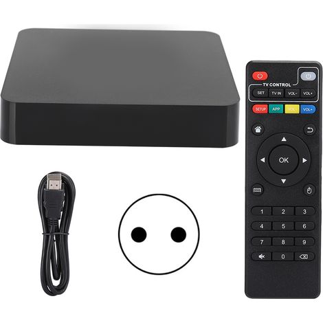 Lecteur Multimédia T95 Android 10.0 - Box TV 4K Intelligente 1.5GHz, 2Go RAM + 16Go, Alimentation 100-240V (UE) (1/5)
