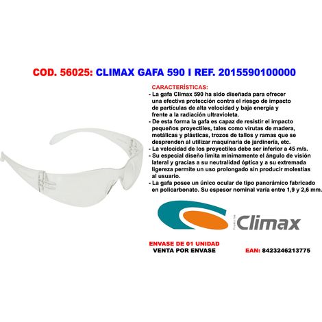 OCCHIALI CLIMAX TRASPARENTI 590 - I