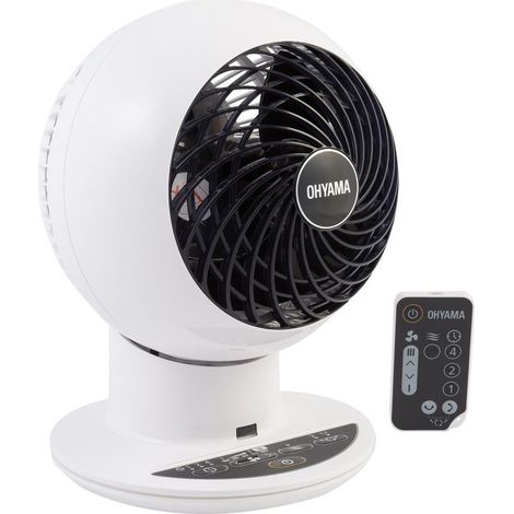 Iris Ohyama – Ventilateur de table ultra puissant et silencieux 38W – Diffusion multidirectionnelle 80°/75° – Couverture 30 m² – Télécommande incluse (1/5)