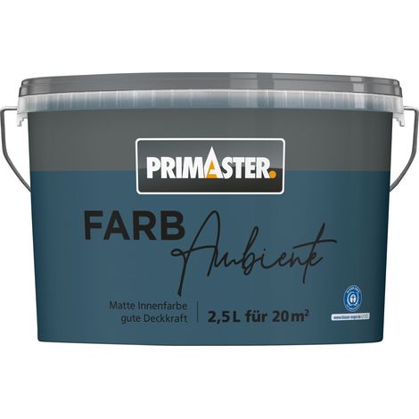 Primaster Farbambiente Wandfarbe matt pazifik 2,5 L Wandfarbe (1/2)