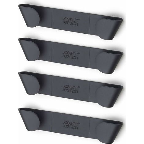 Ensemble de 4 porte-couvercles pour casseroles - Gris (1/5)