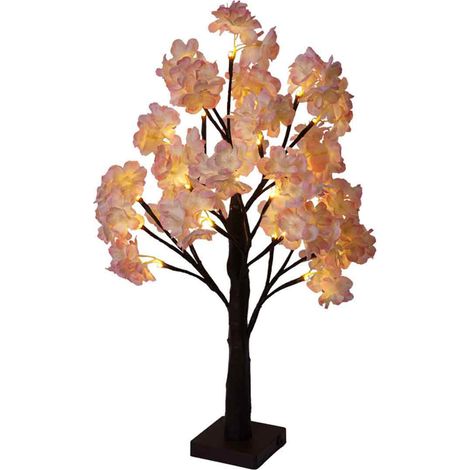 Petit sapin artificiel LED blanc chaud sur table – lampe branchée lumineuse de Noël (1/5)