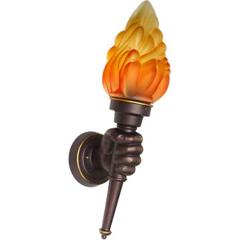 Lampe torche murale extérieure, lampe murale suspendue pour cour, décoration intérieure de restaurant de café, lampe murale àL062 (1/5)