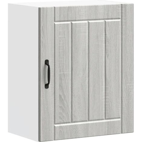 Armario de pared de cocina de diseño moderno práctico para almacenamiento 50 x 31 x 60 cm madera de ingeniería Sonoma gris 020050158 (1/5)