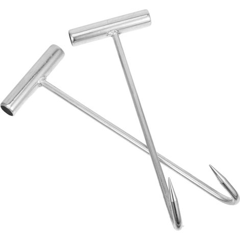 Lot de 2 crochets de levage en acier inoxydable pour plaques (1/5)