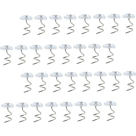 BESTYASH 60 Piquets de jupe lit pivotants en acier inoxydable, (1/5)