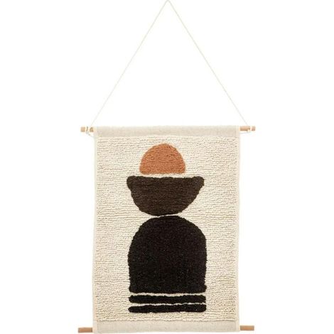 Décoration Murale en Tissu "Origines" 60cm Naturel (1/2)