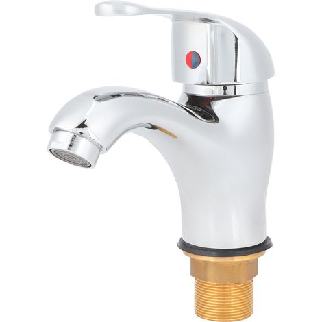 G1/2 Kupfer-Küchenarmatur, Mischbatterie für Warm- und Kaltwasser für Waschbecken, Spülbecken, Badezimmer und Waschtisch (1/5)
