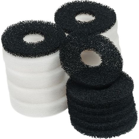 Lot de mousses de filtration pour aquarium, rechange pour système de filtration, filtration biologique et mécanique efficace