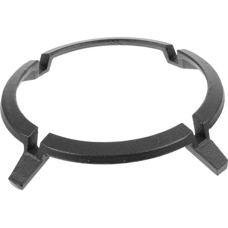 Anneau support fonte antidérapant pour cuisinière gaz, polyvalent wok et casseroles rondes/plates (1/4)